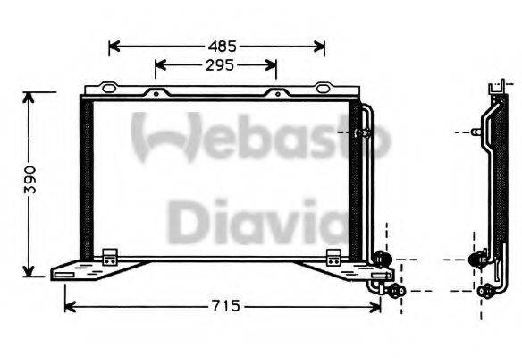 WEBASTO 82D0225124A Конденсатор, кондиціонер