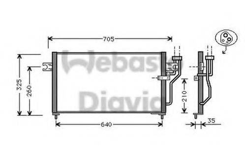 WEBASTO 82D0225127A Конденсатор, кондиціонер