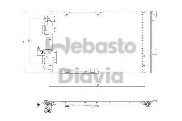 WEBASTO 82D0225196A Конденсатор, кондиціонер