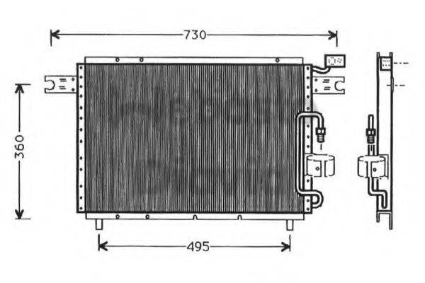 WEBASTO 82D0225291A Конденсатор, кондиціонер