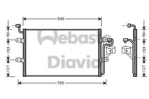 WEBASTO 82D0225374MS1A Конденсатор, кондиціонер