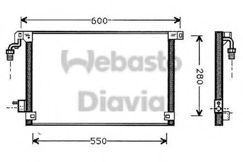 WEBASTO 82D0225412A Конденсатор, кондиціонер