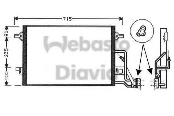 WEBASTO 82D0225453A Конденсатор, кондиціонер