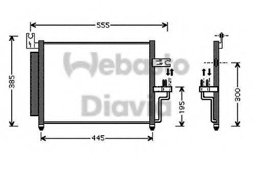 WEBASTO 82D0225521A Конденсатор, кондиціонер