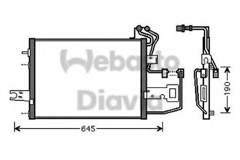 WEBASTO 82D0225542A Конденсатор, кондиціонер