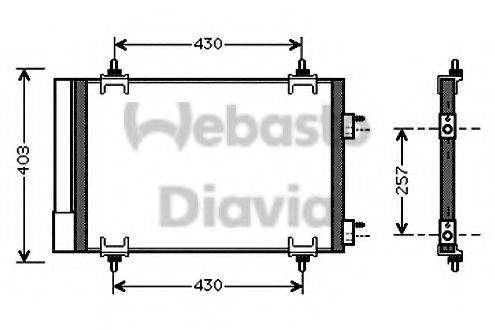 WEBASTO 82D0225549A Конденсатор, кондиціонер