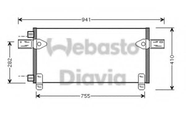 WEBASTO 82D0225575A Конденсатор, кондиціонер