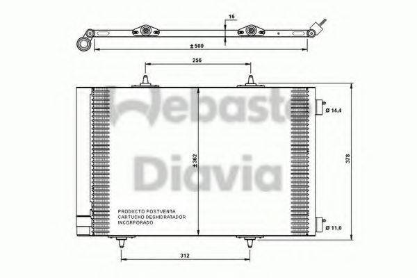 WEBASTO 82D0225642A Конденсатор, кондиціонер