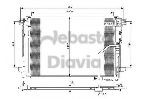 WEBASTO 82D0225672A Конденсатор, кондиціонер