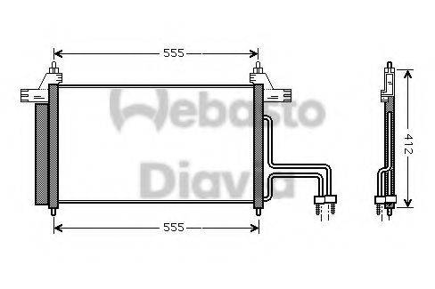 WEBASTO 82D0226107MA Конденсатор, кондиціонер