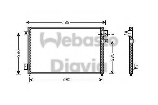 WEBASTO 82D0226175MA Конденсатор, кондиціонер