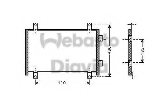 WEBASTO 82D0226177MA Конденсатор, кондиціонер