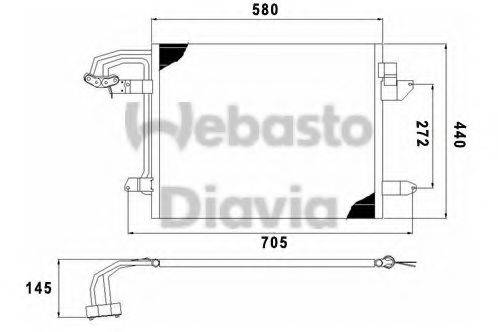 WEBASTO 82D0226192MA Конденсатор, кондиціонер