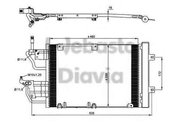 WEBASTO 82D0226234MA Конденсатор, кондиціонер