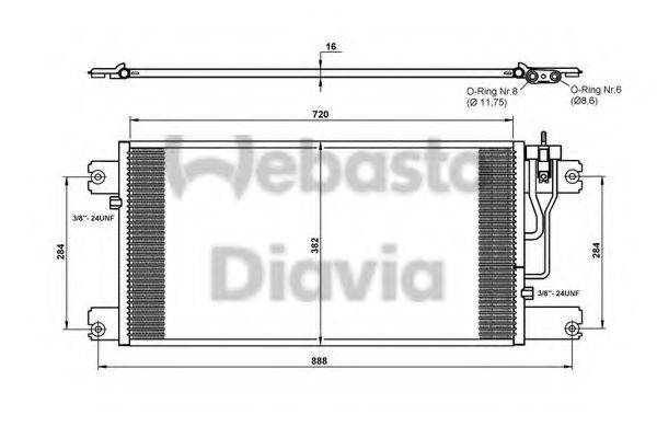 WEBASTO 82D0226242MA Конденсатор, кондиціонер