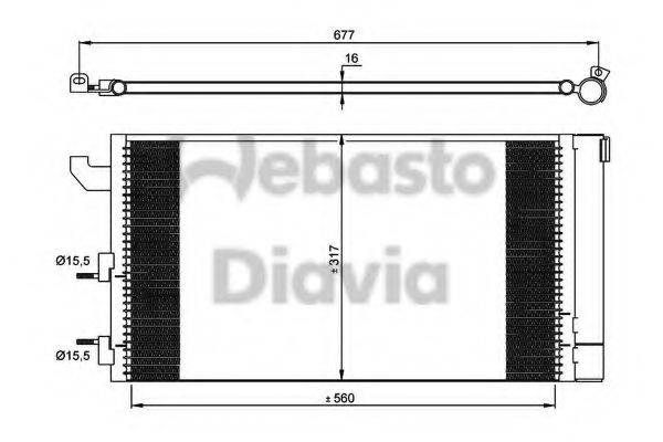 WEBASTO 82D0226246MA Конденсатор, кондиціонер