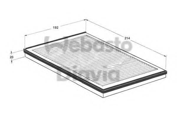 WEBASTO 82D0325106A Фільтр, повітря у внутрішньому просторі