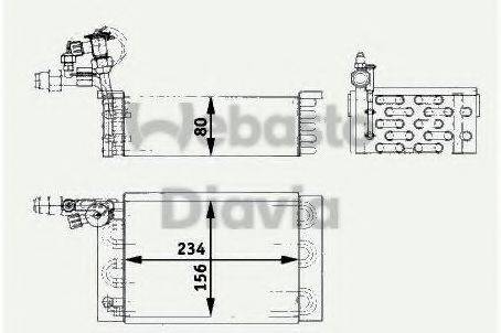 WEBASTO 82D0525187A Випарник, кондиціонер