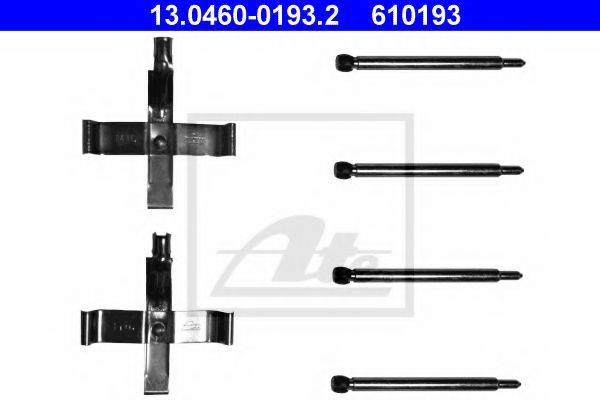 ATE 13046001932 Комплектуючі, колодки дискового гальма
