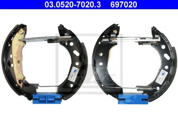 ATE 03052070203 Комплект гальмівних колодок