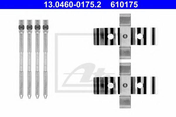 ATE 13046001752 Комплектуючі, колодки дискового гальма