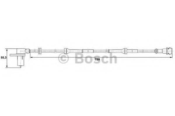 BOSCH 0265006225 Датчик, частота обертання колеса