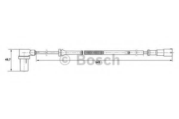 BOSCH 0265006593 Датчик, частота обертання колеса