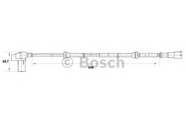 BOSCH 0265006710 Датчик, частота обертання колеса