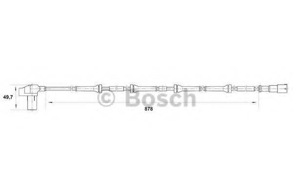 BOSCH 0265006711 Датчик, частота обертання колеса