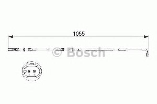 BOSCH 1987473506 Сигналізатор, знос гальмівних колодок