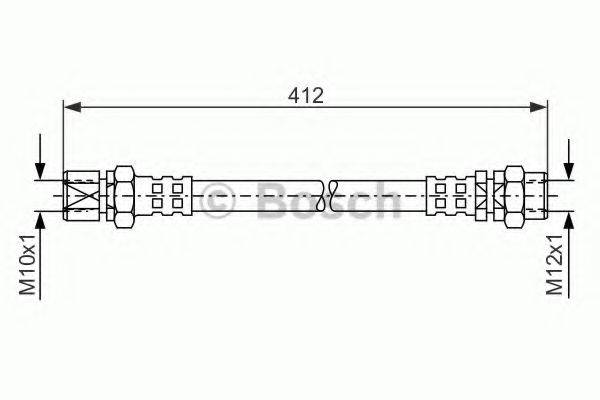 BOSCH 1987476144 Гальмівний шланг