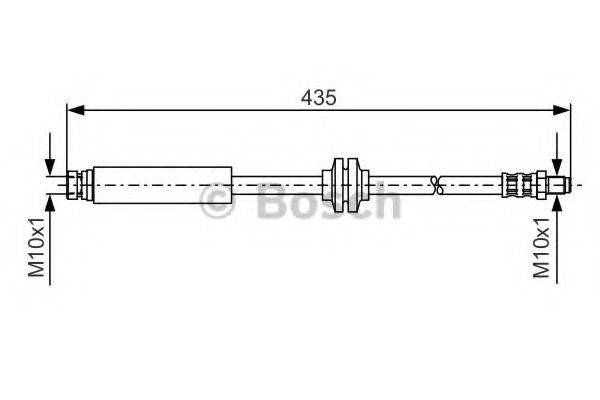 BOSCH 1987476182 Гальмівний шланг