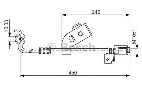 BOSCH 1987476184 Гальмівний шланг