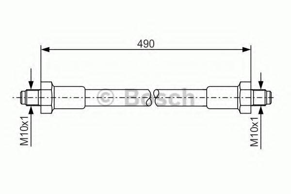 BOSCH 1987476276 Гальмівний шланг