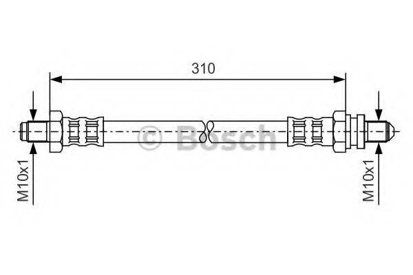 BOSCH 1987476407 Гальмівний шланг