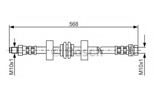 BOSCH 1987476599 Гальмівний шланг