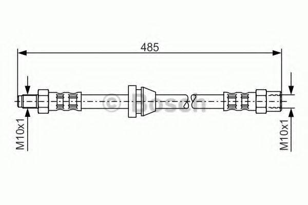 BOSCH 1987476611 Гальмівний шланг