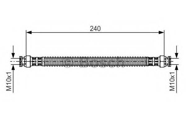 BOSCH 1987476676 Гальмівний шланг