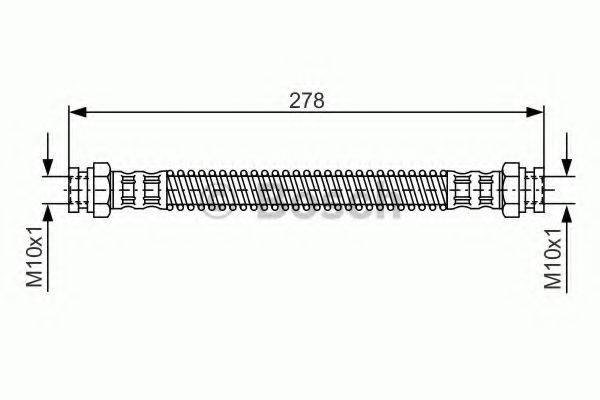 BOSCH 1987476850 Гальмівний шланг