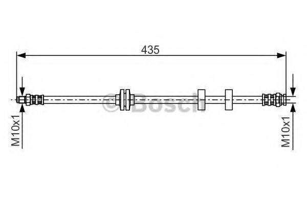 BOSCH 1987476878 Гальмівний шланг