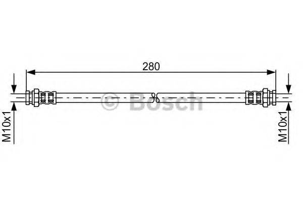 BOSCH 1987476985 Гальмівний шланг