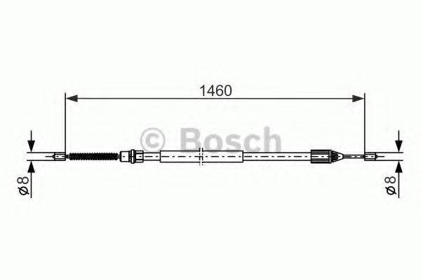 BOSCH 1987477646 Трос, стоянкова гальмівна система