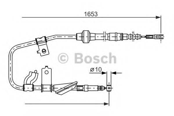 BOSCH 1987477738 Трос, стоянкова гальмівна система