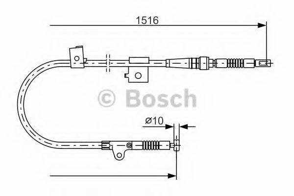 BOSCH 1987477759 Трос, стоянкова гальмівна система