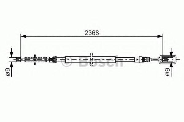 BOSCH 1987477773 Трос, стоянкова гальмівна система