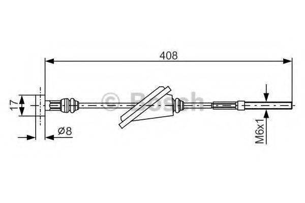 BOSCH 1987477794 Трос, стоянкова гальмівна система