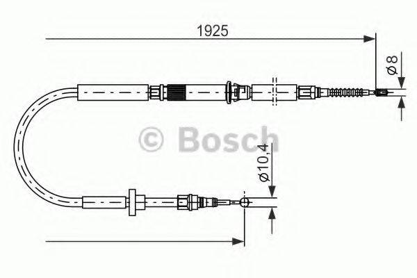 BOSCH 1987477959 Трос, стоянкова гальмівна система