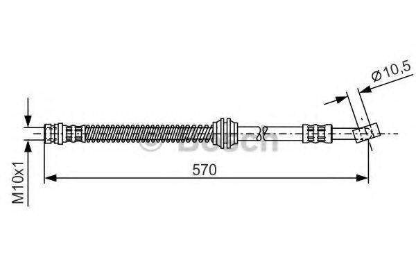 BOSCH 1987481068 Гальмівний шланг