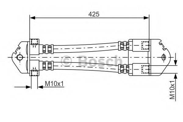 BOSCH 1987481073 Гальмівний шланг