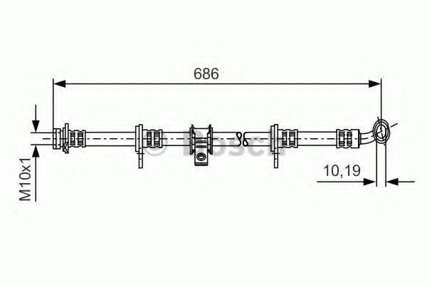 BOSCH 1987481247 Гальмівний шланг